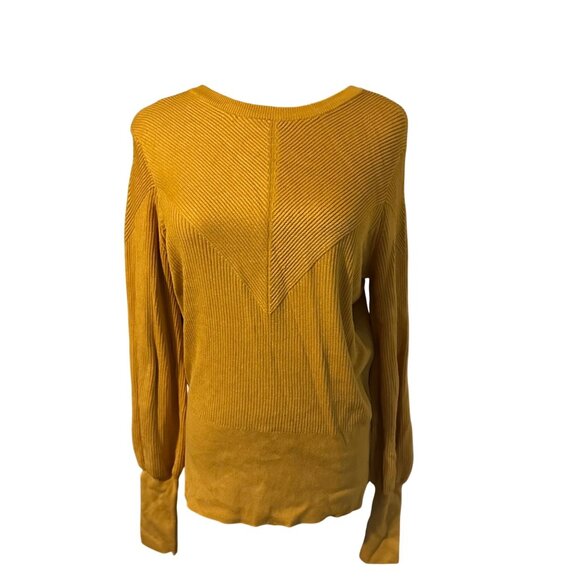 Apt 9 mustard yellow size Small crew neck sweater - Picture 1 of 7